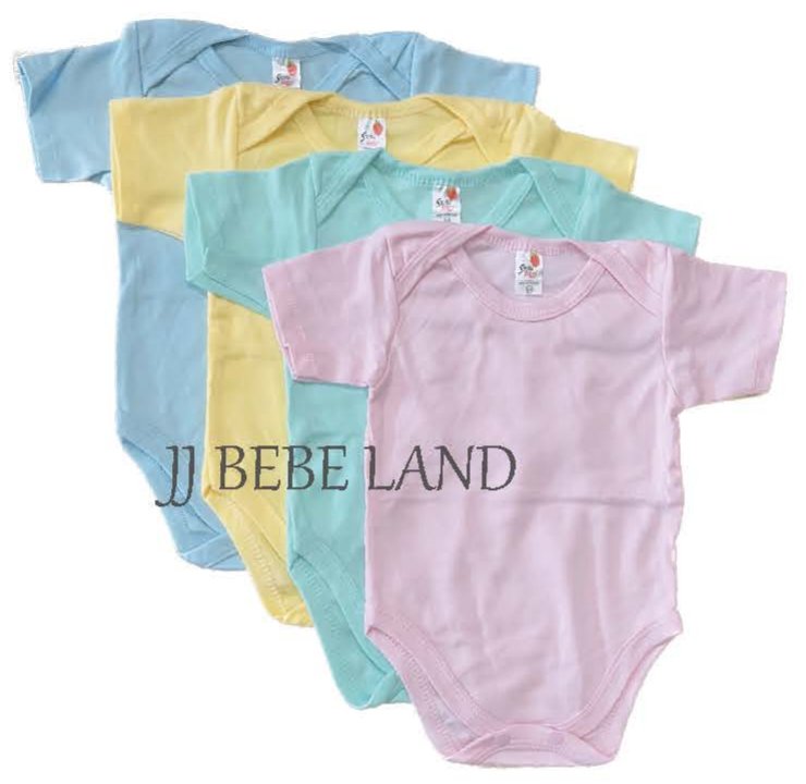 Pastel short-sleeve bodysuits