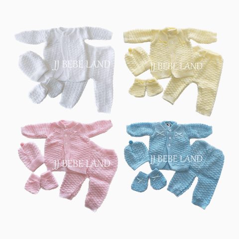 Newborn knit set style Yazmin - 4pcs knit Set
