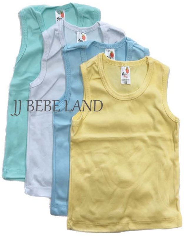 Solid pastel tank tops in mint, white, light blue and yellow